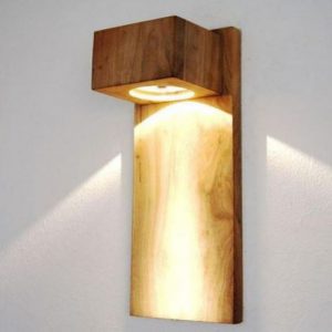 Wooden Wall Light