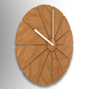 Pie Shape Decor Clock