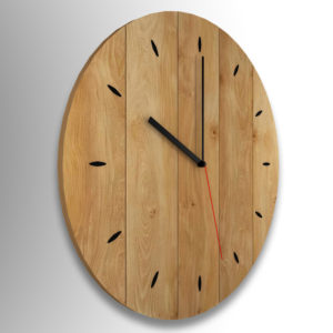 Rough Wooden Texture Clock
