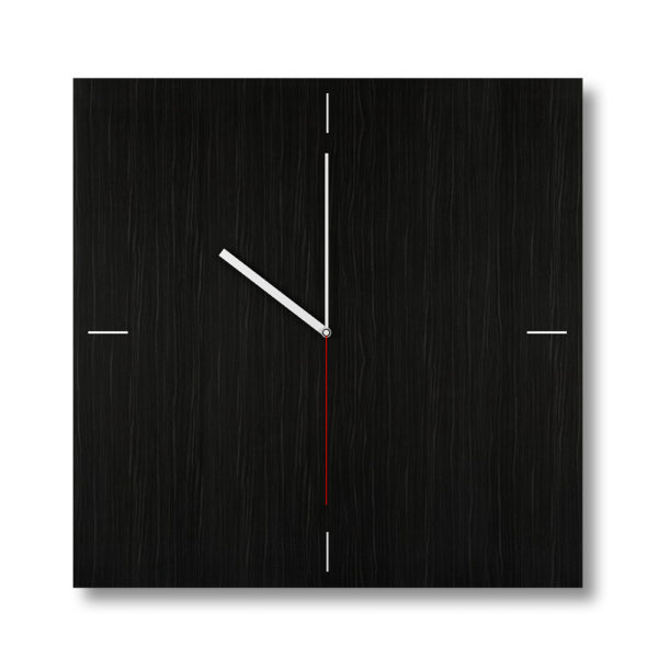 Dark texture Square wooden clock